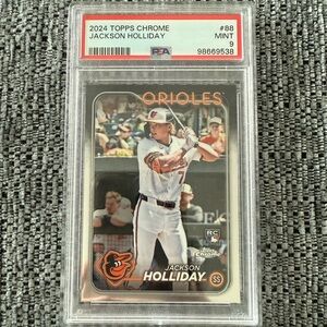 2024 Topps Chrome Jackson Holliday Rookie Card #88 | PSA 9 Mint | Orioles